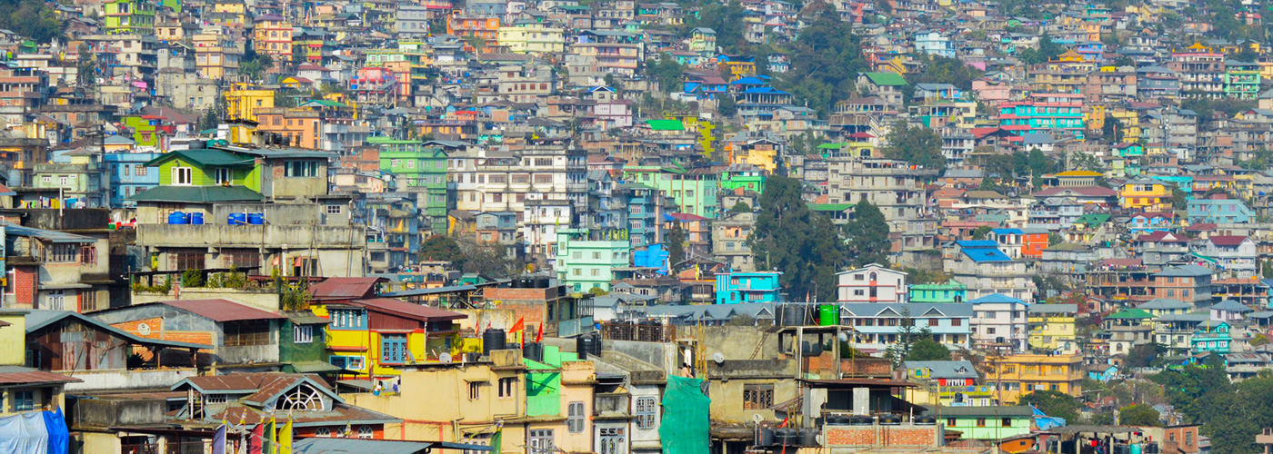 Congested Kalimpong town centre